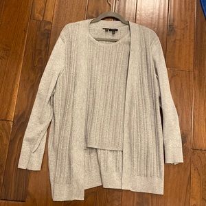 Talbots Cardigan and shell